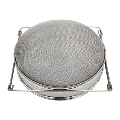 China Bee Farm Stainless Steel Double-Layer Honey Sieve Container Filter Wire Mesh For Beekeeping for sale