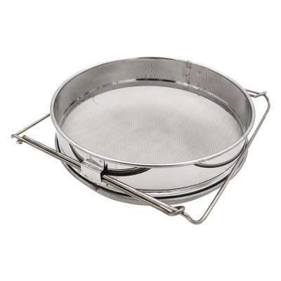 China Bee Farm Beekeeping Equipment Honey Filter / Sieve Stainless Steel Food Grade Honey Strainer Double Layer for sale