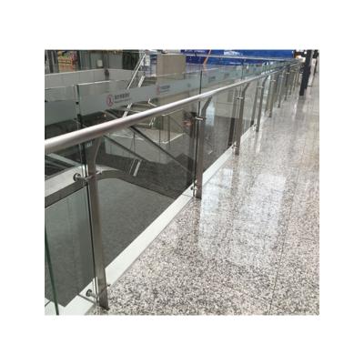 China Modern Hot Sale Interior Attic Glass Fencing Professional Workmanship Step Glass Railings For Building Railings for sale