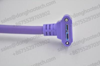 China High flex USB 3.0 Angled Cable Micro B with Screw Locking  USB3 Vision Standard for sale