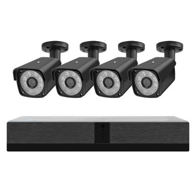 China Built-in Siren Bullet AHD Camera cctv 4ch/8ch cctv dvr kits 720p 1080P outdoor IP home security camera system analog dvr kit for sale