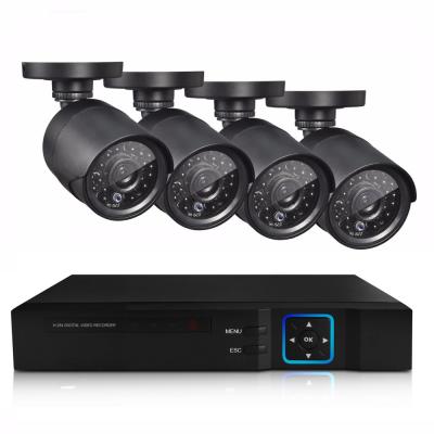 China Waterproof/1080P 4ch AHD Bullet/Outdoor HD Waterproof Dome/Indoor Home Security Camera System h264/h265 Monitoring DVR Kit for sale