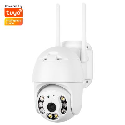 China Human Motion Tracking Tuya PTZ IP Camera 1080P WiFi Security Pan Tilt Digital Zoom 2MP Network Auto Tracking Outdoor Infrared CCTV Mini Dome Camera for sale