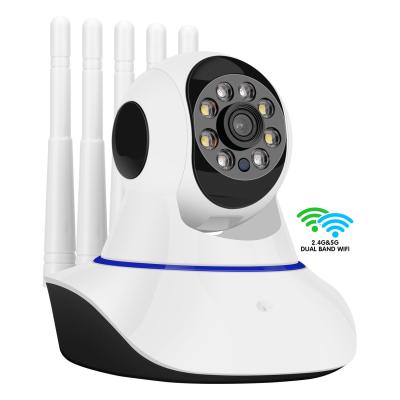 China Human motion tracking smart home 720p 1080p hd ip baby monitor 360 kamera AI surveillance wireless cctv system wifi wireless ptz camera for sale