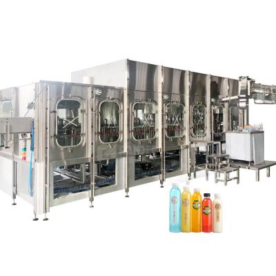 China Plastic Bottle Juice Filling Machine Juice Concentrate Beverage Juice Processing Line 3 in1 Machine for sale