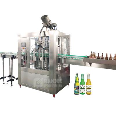 China Automatic Food Small 3-in-1 Glass Bottle Beer Filling Machine For Sale for sale