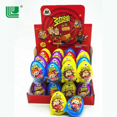 China Cartoon Toys Wholesale Good Quality Plastic Milk Cookie Surprise Eggs Chocolate Toys for sale