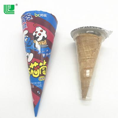 China The Cartoon Toys The Ice Cream Shape Wafers Sweet Chocolate Covered Cookie for sale