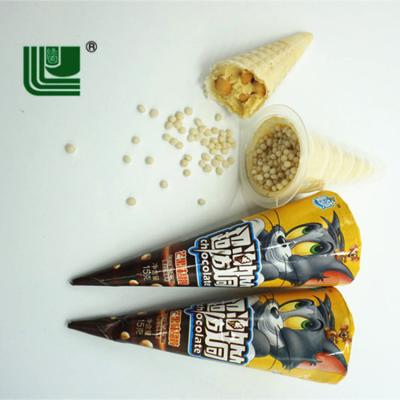 China Crispy Ice Cream Cookie Rice Chocolate Cone Cup for sale