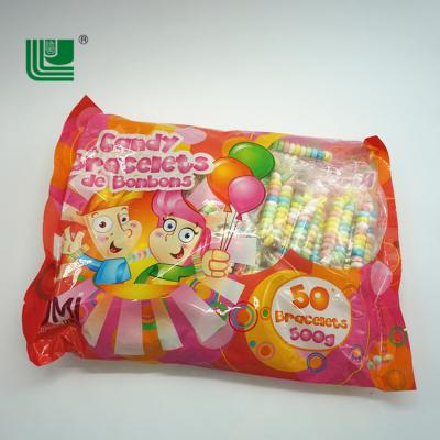 China Full Size Fruit Flavors Bracelet Compressed Candy With Heart Shape for sale