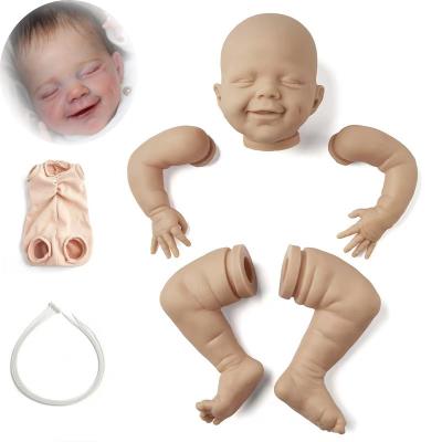 China Cute Silicone Reborn Baby Toy Reborn Doll Kits Unpainted Cartoon - Doll Mold Sets (Head, Full Limbs, Cloth Body) DIY Your Own Baby Dol for sale