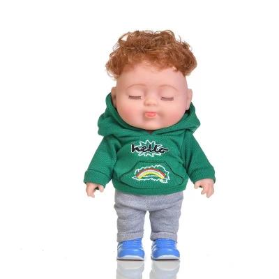 China Toy Wholesales Customized Lovely 22Cm Cartoon Safe Silicone Reborn Baby Dolls New Design Baby Boy Material Toys for sale