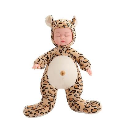 China 40Cm Soft Silicone Reborn Dolls Soft Plush Dolls Zebra Clothes Realistic Baby - Doll Toys Christmas Gifts Kid Toys for sale