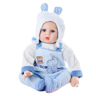 China 22 Inch Realistic Vinyl Cartoon Toy Cute Reborn Baby Dolls Silicone Baby Dolls With Different Clothes Accessories for sale