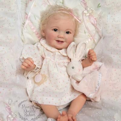 China Cartoon Toy 50cm Simulation Baby Bottle Cotton Reborn Baby Soft Cute Realistic Silicone Reborn Dolls 20Inch for sale