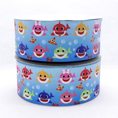 China Recyled Professional Custom Design 3 Inch 75mm Heat Transfer Grosgrain Ribbon Printed for sale