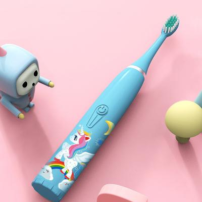 China Battery Operated Kids Kids Toothbrush Set , Rechargeable Silicone Toothbrush For Kids for sale