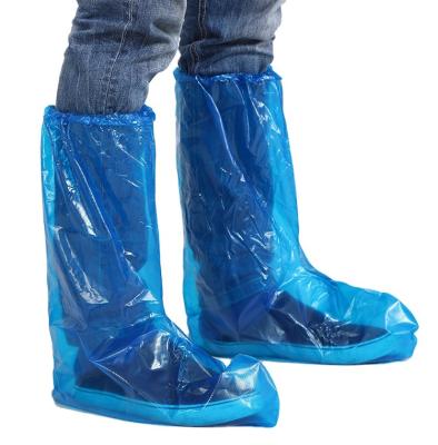 China Mainly used in disposable hospital boots cover rubber bands protective waterproof long boot for sale