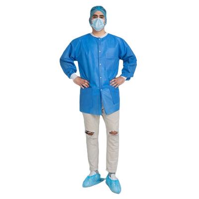 China Eco-friendly disposable lab coat unisex manufacturer school factory china doctors uniforms for sale