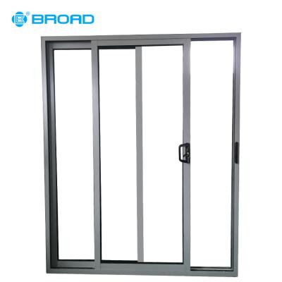 China Modern Aluminum Slide Door For Balcony Large Double Tempered Glass Sliding Doors for sale