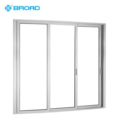 China Sliding Decorative Germany 3 Way Aluminum Profile Sliding Glass Door for sale