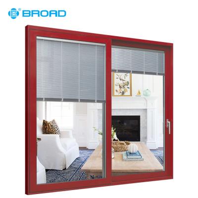 China Sliding American Style Aluminum Frame Double Swing Sliding Glass Door for sale