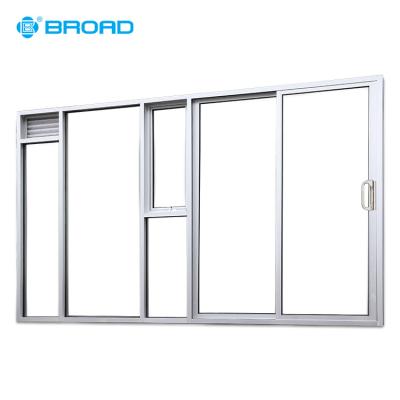 China Modern Aluminum Glass Canopy Double Awning Combination Sliding Door And Window for sale