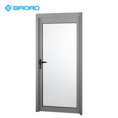 China Double Glazing Tempered Glass Casement Door Energy Saving Plain Simple Design for sale