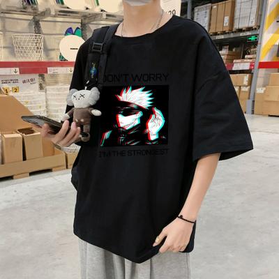 China Viable Drop Shipping Oversized Logo Plain Drop Shoulder Men Tshirt Cotton Fashionable Oversized Black T-shirt for sale