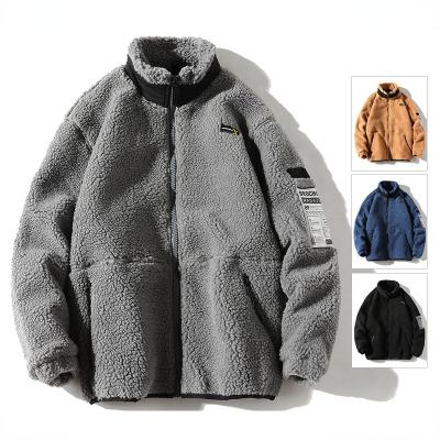 China Fashion Breathable Leopard Long Sleeve Coats Fleece Plus Size Mens Fleece Zipper Up Coats Winter Outwear Coats For Men for sale