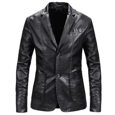 China Fashionable 2021 Fashion Motorcycle Casual Warm Coat Bomber Winter Large Size Men Leather Jackets for sale