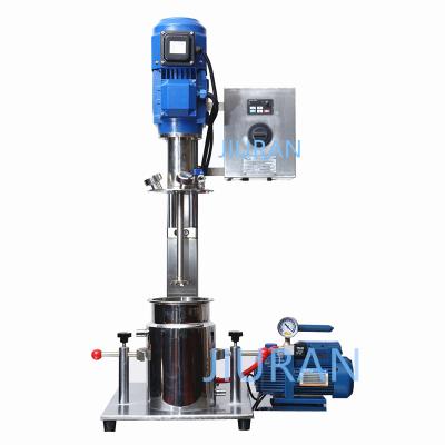 China Liquid with Solids Laboratory High Quality Vacuum Suspended High Speed ​​Dispersing Mixer with Vacuum Pump for Paint en venta