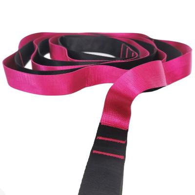 China Manual-Wired control Widening Extension Safety Daisy Chain Strong Climbing Adjustable Nylon Strap Yoga Pilates Stretching Strap for sale