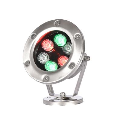 China 6W LED Garden Underwater Light DMX512 RGB Underwater Pool Lamp for sale