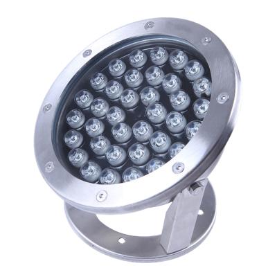 China Garden 36W LED Bottom Water Light DC 24V 304 Stainless Steel Material IP68 Waterproof for sale