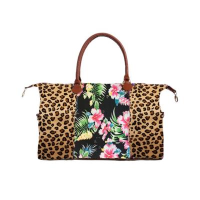 China Fashion Camouflage Leopard Print Weekend Bag Duffel Bag Leopard Travel Bag Large for sale