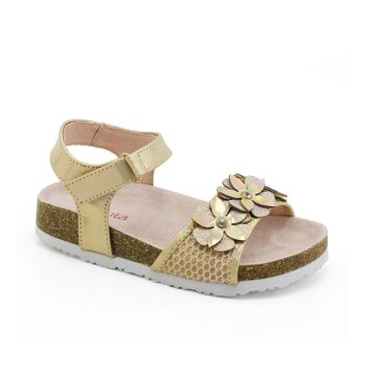 China Usb Kids Fashion Cork Sandals Designer Shoes Shiny For Kids Girls for sale