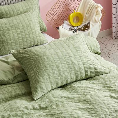 China Attractive Vibrant Color / Elegant Luxury Green Comforter / HOTNIU Polyester Comforter Sets Bed Set Bedding for sale