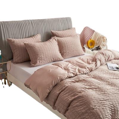 China Attractive Vibrant Color/Stylish Attractive Vibrant/Comfort HOTNIU Luxury Fashion Sheet Color Bed Sets Bedding Set for sale