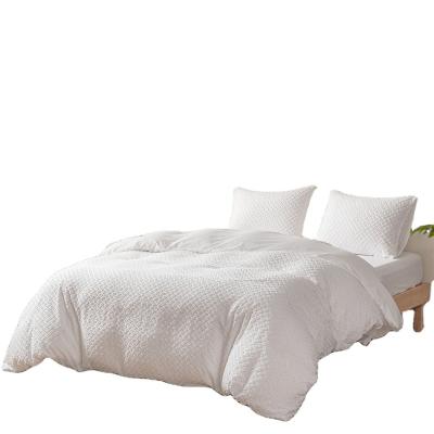 China Attractive Vibrant Color/Elegant Home Set/Wholesale Comfort HOTNIU Hotel White Polyester Bedding Sheet Set for sale