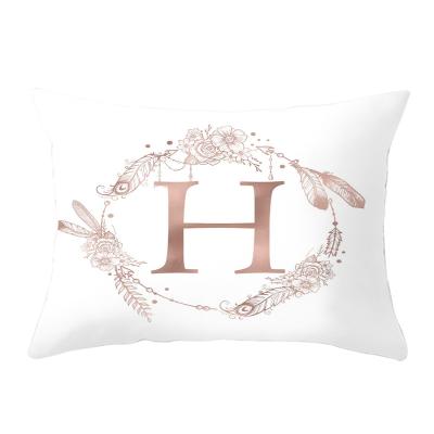 China Single LLIN HOTNIU 26 Letters Pillow Cover Cushion Case For Sofa Couch for sale