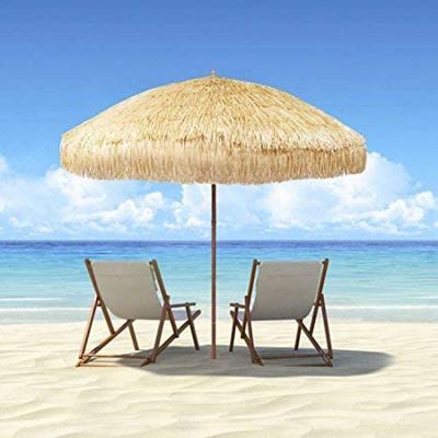 China Costomized Beach Umbrella Sunscreen High Quality Straw Woven Outdoor Beach Umbrella for sale