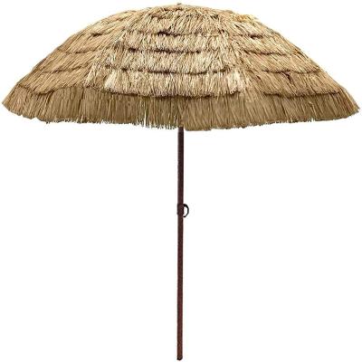 China 2021 Costomized China Beach Umbrella Sunscreen Quality Straw Outdoor Straw Woven Beach Umbrella for sale