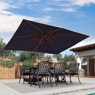 China Sun Wind Rain Rain Proof Garden Umbrella 2021 Square Outdoor Customizable Umbrella High Quality Patio Umbrella for sale