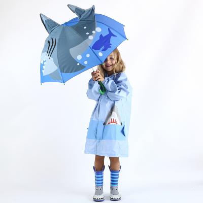 China 2021 Modern Children's Umbrella Cute Animal Custom Straight Handle Windproof Umbrella for sale