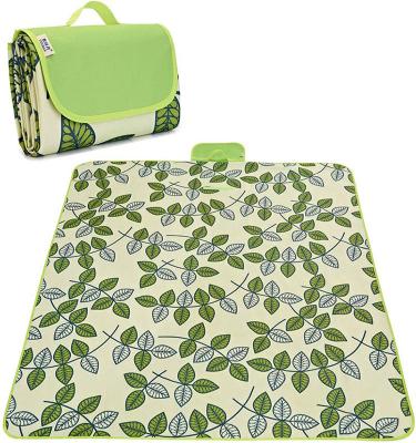 China Easy Folding Dust Proof Foldable Portable Waterproof Sheet Printed Beach Outdoor Camping Mat For 3 Person for sale