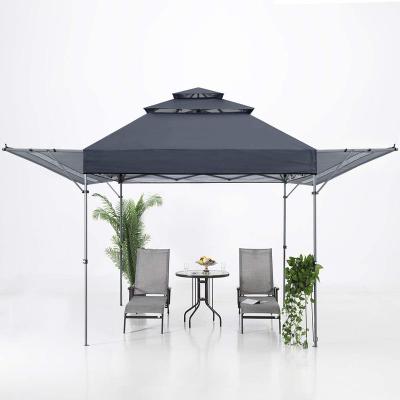 China Modern Furniture Three Layer Windproof Design Adjustable Sunshade Fabric Relax Outdoor Garden Gazebo for sale