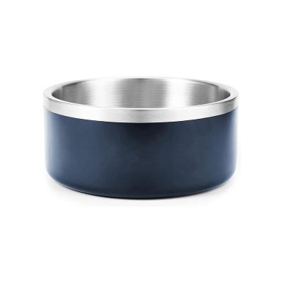 China New Design Stainless Steel Cat Dog Bowls Viable Wholesale Pet Food Raised Large Dog Bowls for sale