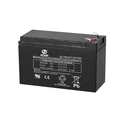 Chine 40Â ° C 105% 25Â ° C 100% 0Â ° C 86% Maintenance Free Low Self-Discharge 12v 7ah Lead Acid Storage Battery For Ups à vendre