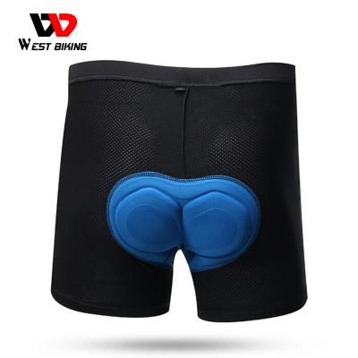 China West Cycling Shorts Breathable Quick Dry Moisture Wicking Cycling Shorts Padded Mens Womens 3D Silicone Gel Padded Bike Shorts for sale